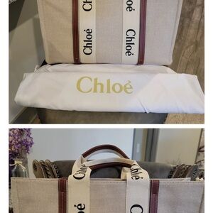 Authentic Chloe Beige and Brown Women's Tote Bag LARGE